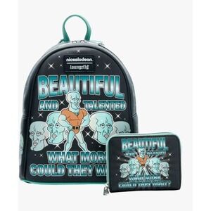 NWT Loungefly SpongeBob SquarePants‎ Handsome Squidward Mini Backpack & WALLET